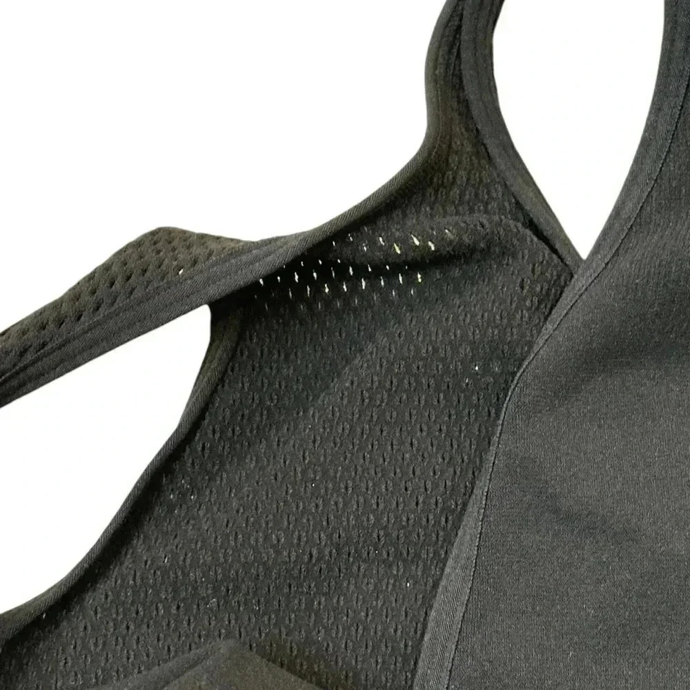 Black yitty Sprits Bra Size S mesh back plunge neckline cross front bralette - Picture 4 of 10